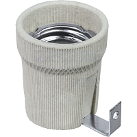 Патрон керамический с держателем Е27 Navigator картинка 